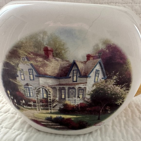 Vintage Thomas Kinkade Tea Pot ( Home Is Where The Heart Is) - Picture 2 of 8